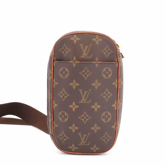 Authentic Louis Vuitton Monogram Gange Pochette Crossbody Bag Bum Shoulder Bag - Picture 2 of 15